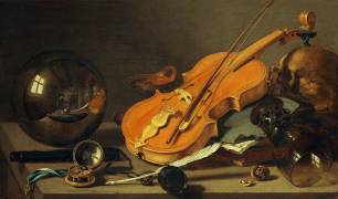 Nature morte aux instruments de musique (Pieter Claesz) - Muzeo.com