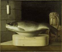 Nature morte à la carpe (Sébastien Stoskopff) - Muzeo.com