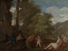 Nymphs and a Satyr (Nicolas Poussin) - Muzeo.com