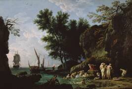 Nymphs bathing in the morning (Joseph Vernet) - Muzeo.com