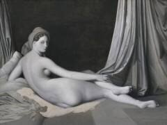 Odalisque in Grisaille (Jean-Auguste-Dominique Ingres) - Muzeo.com