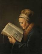 Old Woman Reading (Gérard Dou) - Muzeo.com