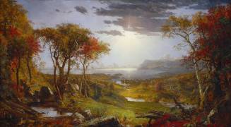 On the Hudson River (Jasper Francis Cropsey) - Muzeo.com