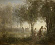 Orpheus Leading Eurydice from the Underworld (Jean-Baptiste Camille Corot) - Muzeo.com
