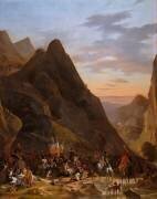 Passage de l'armée de réserve dans le défilé d'Albarédo, 21 mai 1800 (Antoine Pierre Mongin) - Muzeo.com