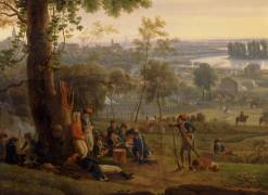 Passage du Pô sous Plaisance par les troupes françaises, 7 mai 1796 (Louis Albert Guislain Bacler...) - Muzeo.com