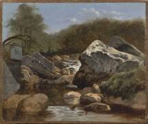 Paysage aux rochers (Auvergne) (Théodore Rousseau) - Muzeo.com