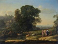 Paysage avec Céphale et Procris réunis par Diane (Claude Gellée) - Muzeo.com