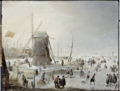 Paysage d’hiver avec patineurs (Hendrik Avercamp) - Muzeo.com