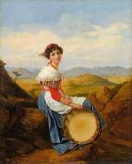 Paysanne de la campagne de Rome (Léopold Robert) - Muzeo.com