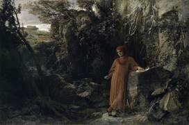 Petrarch at the source of Vaucluse (Arnold Böcklin) - Muzeo.com