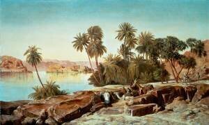Philae in the Nile (Edward Lear) - Muzeo.com