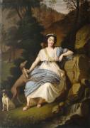 Portrait de la comtesse de Provence en Diane (Ludwig Guttenbrunn) - Muzeo.com