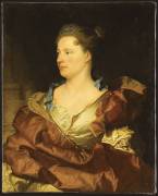 Portrait de la femme de l'artiste (Hyacinthe Rigaud) - Muzeo.com
