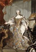 Portrait de la reine Marie Leszczynska (1703-1768) (Louis Tocque) - Muzeo.com
