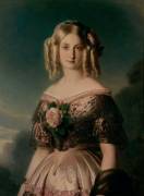 Portrait de Marie Caroline Auguste de Bourbon, duchesse d'Aumale (1822-1869) (Franz Xaver Winterhalter...) - Muzeo.com