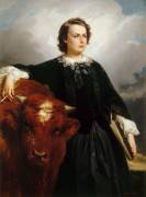 Portrait de Marie-Rosalie dite Rosa Bonheur, peintre (1822-1899) (Edouard-Louis Dubufe) - Muzeo.com