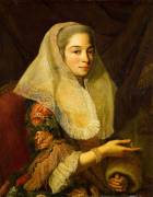 Portrait d'une jeune femme maltaise (Antoine de Favray) - Muzeo.com