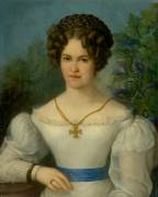 Portrait of a Young Lady in a White Dress (Jozef Ginovský) - Muzeo.com