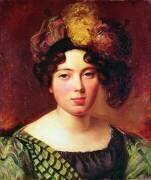 Portrait of a Young Scottish Woman (Eugène Devéria) - Muzeo.com