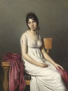 Portrait of a Young Woman in White (Jacques-Louis David) - Muzeo.com