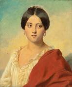 Portrait of an Italian Girl (Franz Xaver Winterhalter) - Muzeo.com