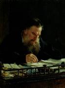Portrait of Lev Tolstoy (Nikolaï Gay) - Muzeo.com