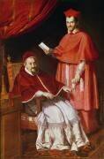 Portrait of Pope Gregory XV and Ludovico Ludovisi (Domenichino) - Muzeo.com