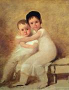 Portrait of the artist's children (Domingos Antonio de Sequeira) - Muzeo.com