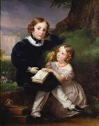 Portrait of the children of Pierre-Jean David d'Angers (Marie Eleonore Godefroid) - Muzeo.com