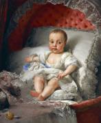 Portrait of the Infanta Carlota Joaquina of Bourbon (Anton Raphaël Mengs) - Muzeo.com