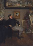 Portrait of the painter Tissot (Edgar Degas) - Muzeo.com