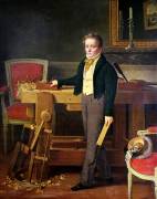 Portrait presumed to be Alfred de La Chaussee (French School) - Muzeo.com