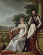Portraits de Jérôme Bonaparte et de sa femme Catherine de Wurtemberg (François-Joseph Kinson) - Muzeo.com