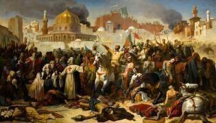 Prise de Jérusalem par les croisés, 15 juillet 1099 (Emile Signol) - Muzeo.com