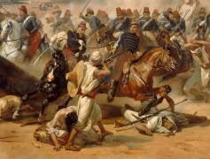 Prise de la Smala d'Abd-el-Kader par le duc d'Aumale à Taguin, le 16 mai 1843 (Horace Vernet) - Muzeo.com