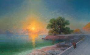 Promenade at Sunset (Ivan Aivazovsky) - Muzeo.com