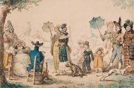 Promenade on the Champs-Elysees (French School) - Muzeo.com