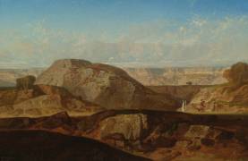 Raphael and Tobias en route to Rhages (Jean Adrien Guignet) - Muzeo.com