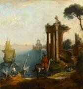 Ruines au bord de la mer avec figures (Francesco Maria Bassi l'Ancien) - Muzeo.com