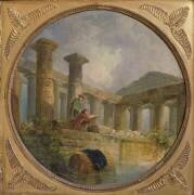 Ruins of a temple imitating Paestum (Hubert Robert) - Muzeo.com