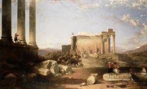 Ruins of the Temple of the Sun at Baalbec (David Roberts) - Muzeo.com