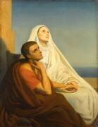 Saint Augustin et sa mère sainte Monique (Ary Scheffer) - Muzeo.com