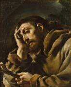 Saint François en méditation (Guercino) - Muzeo.com