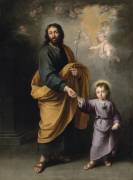 Saint Joseph and the Christ Child (Bartolomé Esteban Murillo) - Muzeo.com
