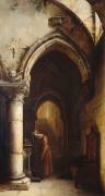 Saint Louis devant le tombeau de sa mère la reine Blanche (Charles Marie Bouton) - Muzeo.com