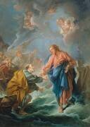 Saint Pierre tentant de marcher sur les eaux (François Boucher) - Muzeo.com