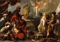 Sainte Catherine refuse de sacrifier aux idoles (Claude Vignon) - Muzeo.com
