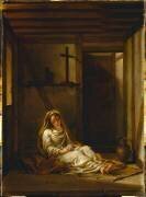 Sainte Thaïs en prière dans sa cellule (Charles-Antoine Coypel) - Muzeo.com