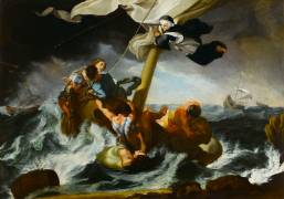 Sainte Thérèse protégeant un bateau faisant naufrage (Benedetto Luti) - Muzeo.com